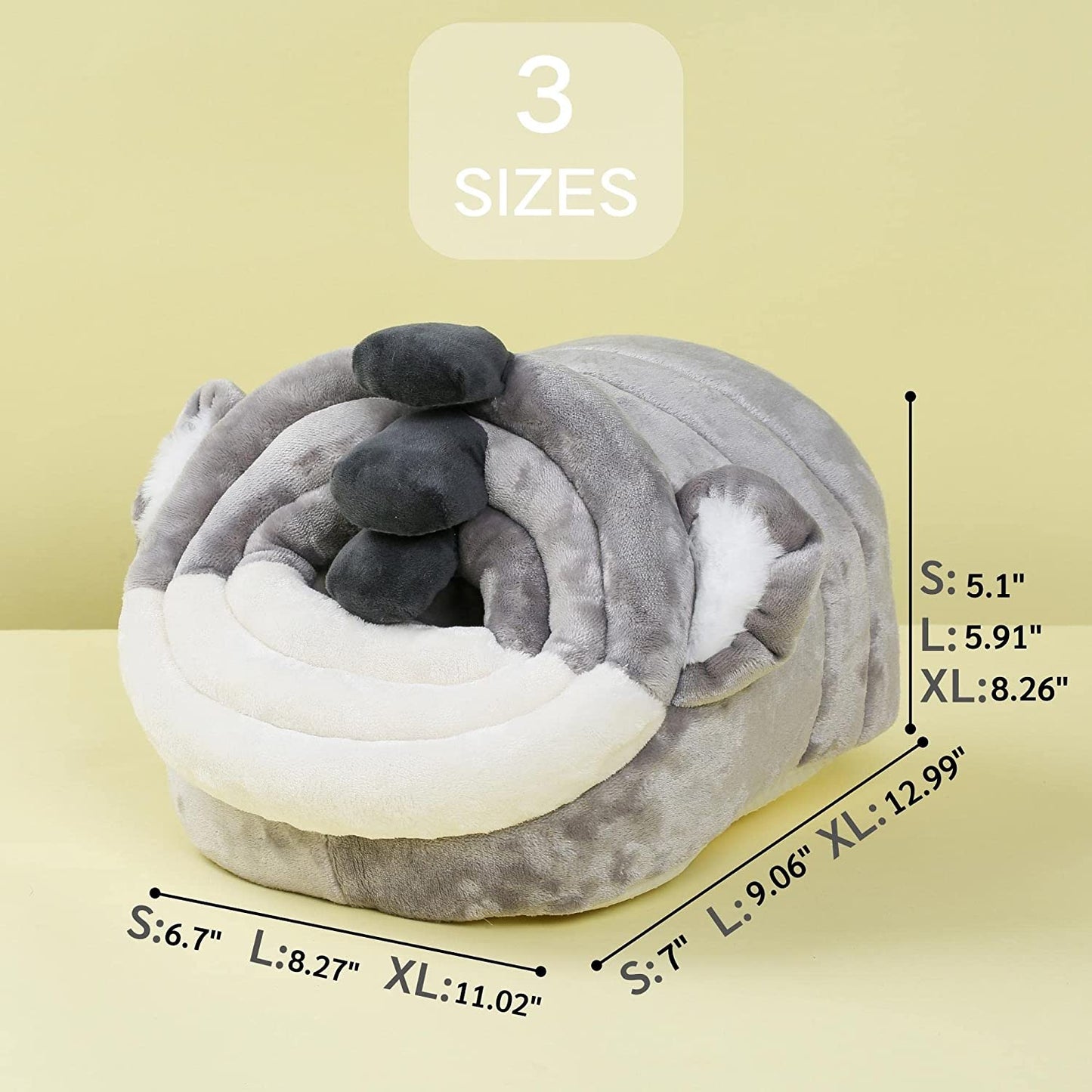 Warmer Hedgehog Supplies Toys House Cage Accessories Bed Sleeping Bag (L,Koala)